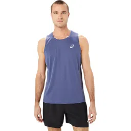 Asics Thunder Blue Regular Fit Gym Vest image 1