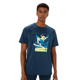 ASICS Track Event Graphic Printed Round Neck T-Shirt-picture-40
