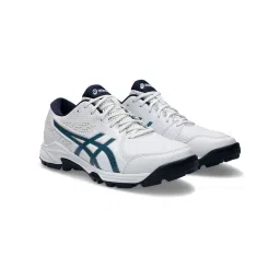 ASICS Unisex GEL-PEAKE 2 Cricket Shoes White & Blue & Blue-picture-22