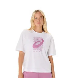 ASICS Women Graphic Printed Round Neck Relaxed Fit T-shirt-picture-40