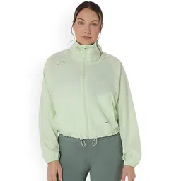 ASICS Women Mock Collar Solid Lightweight Sporty Jacket-picture-33
