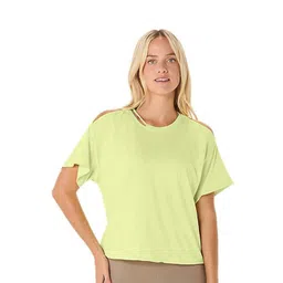 ASICS Women Solid Round Neck Relaxed Fit T-shirt-picture-23
