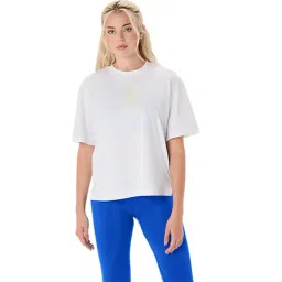 Asics Women's Brilliant White Nagino Relaxed Graphic T-Shirt-picture-22