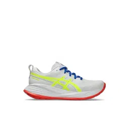 Asics Women's GEL-CUMULUS 27 ATC White & Safety Yellow Running Shoes-picture-17