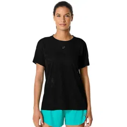 Asics Women's Performance Black Metarun Ss Top-picture-23
