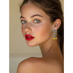 ASIDEA Circular Jhumkas Earrings-picture-27