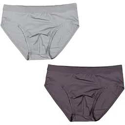 asjar Ramita Plain Cross Cut Brief Soft Lycra Ice Silk Men Underwaer Comfortable Cool Brief for Men (Pack of 2)-picture-34