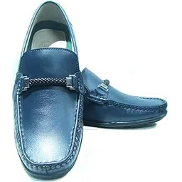 asm Handmade Genuine Leather Moccasins Loafers with Buckle for Men | Men's Loafers-picture-27