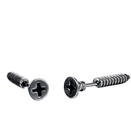 asma jewel house Asma Hipsters Screws Ear Stud Earrings Stainless Steel for Men (Pair)-picture-43