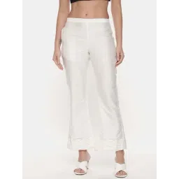 Asmi by Mayank Modi Ivory Silk Pants-picture-21