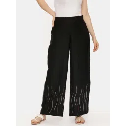 ASMI By Mayank Modi Silk Black Sequin Pant-picture-14