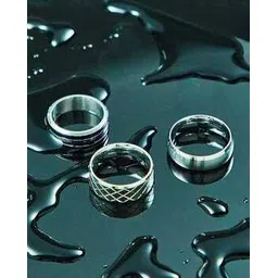 asos design Men Pack of 3 Waterproof Rings-picture-30