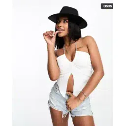 asos design Structured Fedora Hat with Size Adjuster-picture-38