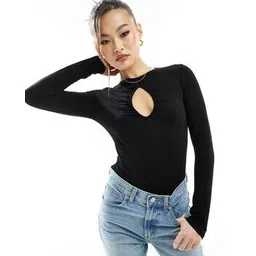 asos design Women Keyhole Neck Long Sleeve Bodysuit-picture-25