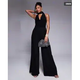 asos design Women Wide-Leg Jumpsuit with Tie-Neck-picture-20