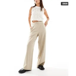 asos design Women Relaxed Tailored Fit Pull-On Pants with Insert Pockets image 1