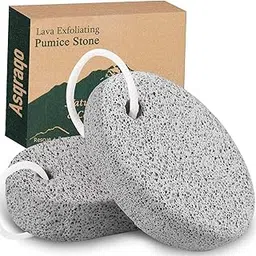 2PCS Natural Pumice Stone for Feet - Asqraqo Lava Pedicure Tools Hard Skin Callus Remover for Feet and Hands - Natural Foot File Exfoliation to Remove Dead Skin, and Callusess-picture-11