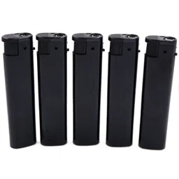 asraw Refillable Pocket Lighter Pack of 5 Black - WindProof JetFlame Cigarette Lighter Pocket Lighter-picture-26
