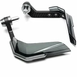 ASRYD Universal Motorcycle Bike Clutch Lever Protector Brake Guard Handlebar levers Protect Handguard Adjustable & Extendable for All Bikes (Black)-picture-22