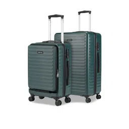 Assembly Set Of 2 Textured Hard Cabin-Sized Medium-Sized Trolley Bags 40L 60L-image-47