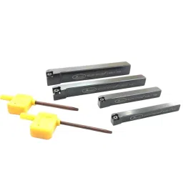 Assorts Indexable Lathe Turning Tool Holders with Key Tool Steel & Alloy Steel T15 Key 8, 10, 12, 16 mm Shank Size (Pack of 4)-picture-38