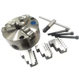 Assorts Self Centering Chuck Cast Iron Body and Tool Steel M8x3 Thread 125 mm 3 Jaws Reversible Set of Jaws-picture-23