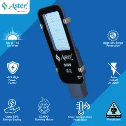 aster lite BIS Approved 50W IP66 Waterproof LED Street Light Outdoor Lamp image 2