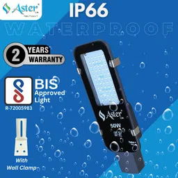 aster lite BIS Approved 50W IP66 Waterproof LED Street Light Outdoor Lamp image 3