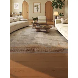 ASTERLANE Blue Abstract Woollen Carpet-picture-33