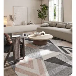 asterlane Grey Geometric 5X7 Machine Made Carpet-picture-13