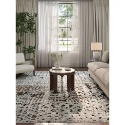 ASTERLANE London Fog & Inky Sea Polyester Abstract Carpet (4 x 6 ft)-picture-10