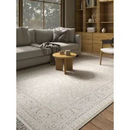 ASTERLANE Medium Gold & Italian Straw Polyester Geometric Carpet (4 x 6 ft)-picture-31