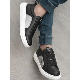 ASTEROID Men Black Colourblocked Sneakers image 1