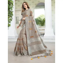 Astita Embroidered Zari Saree-picture-30