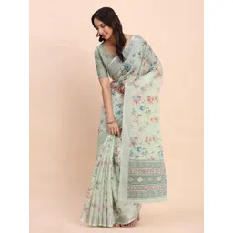 Astita Floral Printed Zari Saree-picture-20