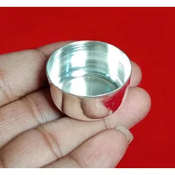 astro ASTRO-D 999 Pure Silver Bowl ,Temple Accessories. 8 GM (LADO GOPAL TILK BOWL.). Decorative Showpiece - 3 cm-picture-23