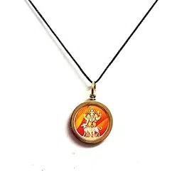 astroghar Shree Kaal Bhairav Yantra Brass Pendant For Men & Women-picture-44