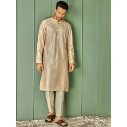 ASUKA Men Printed Regular Kurta with Trousers-picture-22