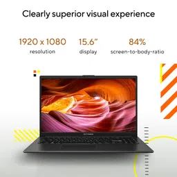 ASUS Vivobook Go 15 (2023), AMD Ryzen 5 7520U, 15.6" (39.62 cm) FHD, Thin and Light Laptop (16GB/512GB SSD/Integrated Graphics/Windows 11/Office 2021/Black/1.8 Kg), E1504FA-NJ549WS image 4