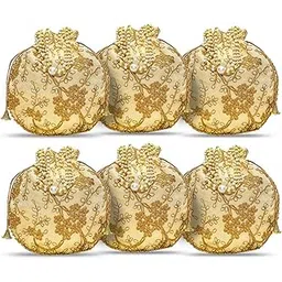 at ankit traders Traditional Embroidered Zipper Purse for Women | Return Gifts for Baby Shower, Haldi, Mehendi, Wedding | Multicolor Ethnic Pouch Set-picture-36