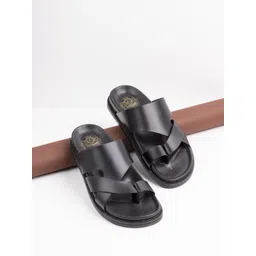 ATESBER by Inc.5 Men Leather Comfort Slip-On Sandals-picture-19