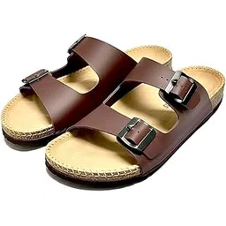 atfoot Sandals for Men | Berkin-Style Slip-On Casual Sandal with Open Toe Design | Comfortable PU Footbed,Lightweight On-Grip Sole for Outdoor Wear For Men-picture-55