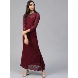 Athena Burgundy Lace Maxi Dress-picture-13
