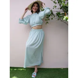 Athena Self Design Flared Midi Skirts-picture-28