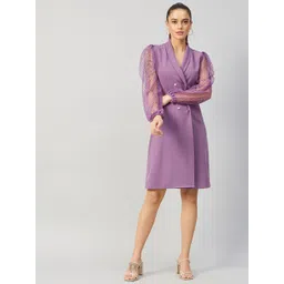 Athena Women Lavender Lace Dress-picture-38