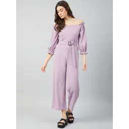Athena Women Lavender Solid Jumpsuit-picture-37
