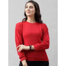 Athena Women Red Solid Top-picture-39
