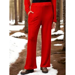 Athena Women Relaxed Straight Leg Easy Wash Trousers-picture-16