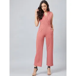 Athena Women Rose Solid Basic Jumpsuit-picture-27