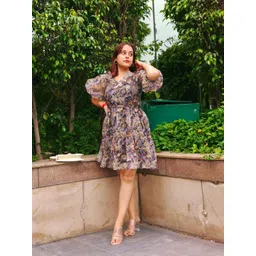 Athena Women Stunning Fluorescent Green Solid Volume Play Dress-picture-38